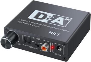 Digital to Analog Audio Converter Optical Toslink to Coaxial and Coxial to Optical Toslink Bi-directional Switch RCA 3.8mmLength: 0.5m and below (US plug)
Color: Black (black)