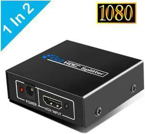 HDMI-compatible Splitter Amplifier 1080P 4K Dual Display Converter with Power for HDTV DVD PS9 Xbox HD Switch SwitcherLength: 2m (usb power)
Color: Blue (1 in 2 out 1080P)