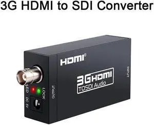 SDI to HDMI-compatible Converter Adapter SDI/HD-SDI/3G-SDI Adapter SDI Adapter Support 1081P for Camera Home TheaterColor: Red (HD TO SDI)