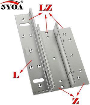 180/280/350/500kg Z&L Bracket Magnetic Electromagnetic Lock LZ 350lbs Inward door with wooden metal door Access Control System(3pcs 500kg LZ)