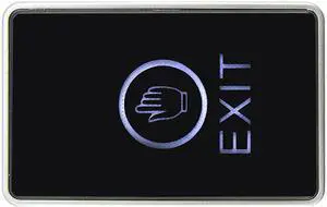 Door Exit Button Touch Release Push Switch Infrared Contactless Bule Backlight for access control systemc Electronic Door Lock(Rectangle)