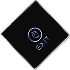 Door Exit Button Touch Release Push Switch Infrared Contactless Bule Backlight for access control systemc Electronic Door Lock(SquareS)