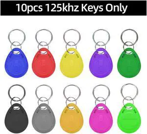 125KHz RFID Access Control Keypad EM Card Reader Door Access Control System Door Lock Opener Keyboard System(10pcs 125khz Keys)