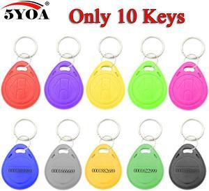Standalone Access Controller with 10pcs EM keychains RFID Access Control Keypad digital panel Card Reader For Door Lock System(10 Keys)