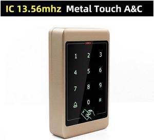Metal Touch Access Control System RFID Keypad Electric Door Lock Magnetic Controller ID 125khz IC 13.56mhz(Gold IC wide)