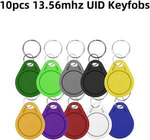 RFID Copier Writer Readers Duplicator 125KHz 13.56MHz USB Programmer NFC Smart 10 Frequency Key fob Cards Reader UID Decoder(10pcs 13.56mhz Keys)