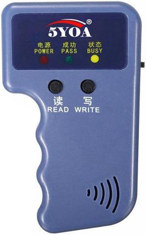 Handheld 125KHz EM4100 RFID Copier Writer Duplicator Programmer Reader + EM4305 T5577 Rewritable ID Keyfobs Tags Card(Writer Only)