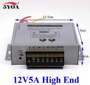 Access Control Power Supply 12V 5A High End Door RFID Fingerprint Supplier Adapter Covertor System Machine DC AC 100~260V(12V5A High End)