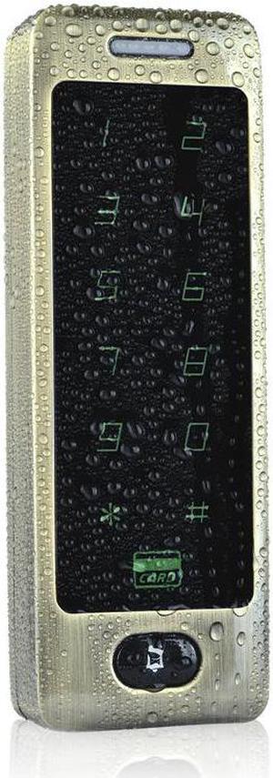 RFID Access Control Waterproof 125KHZ Touch Keypad Door Access Control System with KDL Metal Case Shell Backlight Keypad(flat Green)