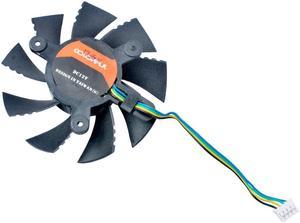 75mm diameter 42mm hole pitch 12V 4pin cooling fan for Colorful GTS450 GT630 Netcom GTX650