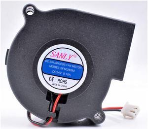 SANLY SF6028SM 6cm 60x60x28mm DC24V 0.10A centrifugal turbine blower humidifier dedicated cooling fan