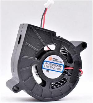 PABD16025SB 70mm DC12V 0.50A 2 lines large air volume centrifugal turbine blower projector cooling fan