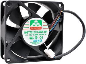 MGT7012YR-W25 HF 7cm 70mm fan 70x70x25mm DC12V 0.39A 4 lines 4pin cooling fan for server chassis power supply