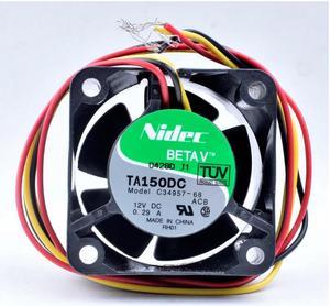 TA150DC C34957-68 4cm 4028 40x40x28mm DC12V 0.29A 3 line 1U server power cooling fan