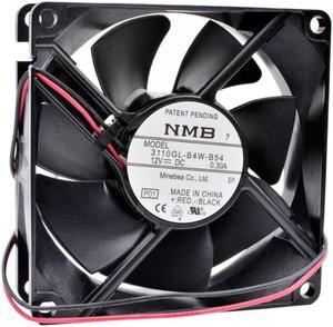 3110GL-B4W-B54 80mm fan 80x80x25mm 8cm 8025 12V 0.30A power switch chassis repair replacement cooling fan