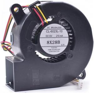 CL-6023L-10 6cm 12V 210mA 0.21A projector blower fan