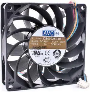 DB09225B48S 9cm 9025 48V 0.29A resistance temperature control server inverter cooling fan
