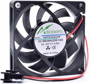 ANCHAOPU ACP7015LB-24B 7cm 70mm 7015 70x70x15mm DC24V 0.25A double ball inverter large air volume cooling fan