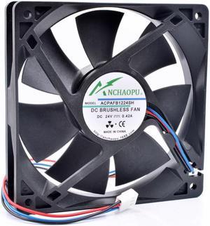 ANCHAOPU AFB1224SH 12cm 12025 120x120x25mm 24V 0.42A 3 line inverter cooling fan
