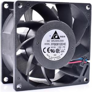 FFB0812EHE-F00 8cm 8038 80x80x38mm 12V 1.35A 3 line server large air volume cooling fan