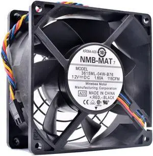 3615ML-04W-B76 9cm 92mm fan 92x92x38mm DC12V 1.60A server chassis cooling fan