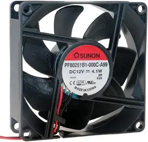 PF80251B1-000C-A99 8025 8cm 80mm fan DC 12V 4.1W Double ball bearing large air volume cooling fan