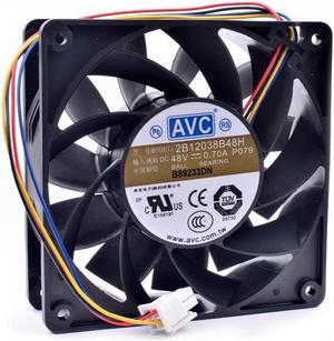 2B12038B48H 12038 12cm 120mm fan 48V 0.70A 4 line server large air volume cooling fan