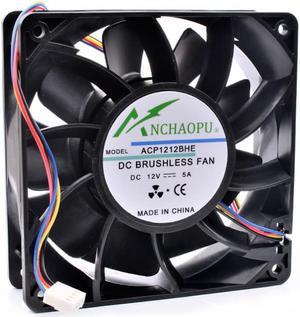 ANCHAOPU ACP1212BHE 12cm 12038 120mm 120x120x38mm DC12V 5A Ant S7 S9 chassis powerful cooling fan