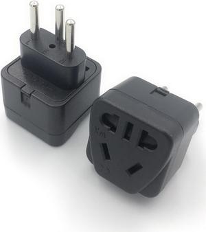 1pcs AUSUSEU to Switzerland Swiss AC Power Plug Travel Adapter adapter plug Type J 250V 10A ColorBlack