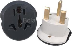 UK Plug Adapter 13A 250V HK Travel Adapter Converter 2 Round Socket High Quality Universal AU US EU CN To UK AC Wall Socket