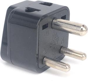 1pcs 2 in 1 Universal UK US EU IL Adapter US to EU Plug Black/White New Zealand Australia Travel Adapter Power Socket Outlet CE Color:(Type D)(White)