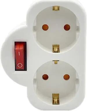 1Pc Durable ABS EU Standard Multiple Plug 16A 250V Double Socket Conversion Socket With Outlet Switch Plug Power Adapter Socket 1Pc Durable ABS EU Standard Multiple Plug 16A 250V Double Socket Conversion Socket With Outlet Switch Plug Power Adapter Socket