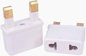Multifunctional US to UK Plugs Adapter EU to UK Plugs Power Converter Plugs 2 Pin Socket US to UK Travel Adapter  Color:White