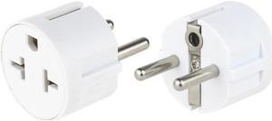 US Plug USA to EU Plug Adapter 20A 250V EU Converter USA US To EU Wall Socket Fireproof AC Travel Adapter Color:White