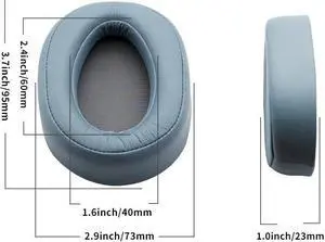Earphone Accessories Replacement Ear Cushion for MDR-100ABN WH-H900N Headphones Headset Repair Parts Earpads(Grey blue)