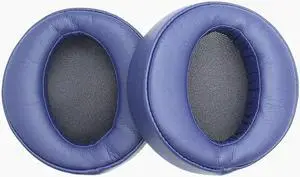 Replacement Leather Memory Foam Earpad Cushion Protein leather Earmuffs Cover for MDR XB950BT MDR-XB950BT Headphones(Blue)