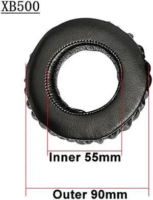 Replacement Leather Ear Pads Cushion for MDR-XB500 MDR-XB700 MDR XB500 XB700 Headphones Earpads Muffs Cups Accessories(xb500)
