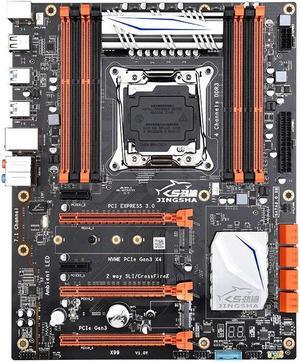 X99 Motherboard LGA2011-3 Four Channels USB3.0 NVME M.2 SSD Supports DDR3 ECC REG RAM Up To 256GB Applicable