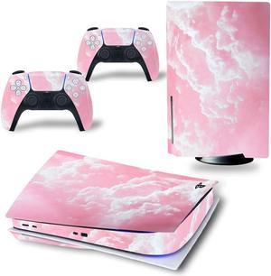 For PS5 Disk Console Full Set Sticker Skin Decal Cover Protective Film With Gamepad Stickers for Ps5 Game Console Decor(2-1)