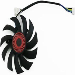 75mm For A-SUSGTX950 960 1060 660 750Ti 760 770 RX560 Graphics Card Cooling Fan 4Pin 5Pin(4Pin Right fan)