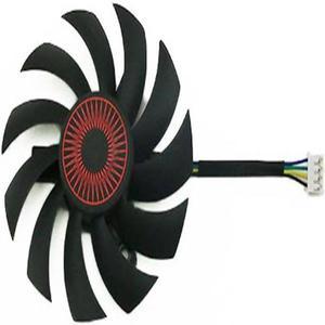 75mm For A-SUSGTX950 960 1060 660 750Ti 760 770 RX560 Graphics Card Cooling Fan 4Pin 5Pin(4Pin Left fan)