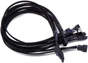 Computer Fan PWM Temperature Control SATA Line One Point Five SATA To 4pin Line One Drag Five Hub Package Net Processing