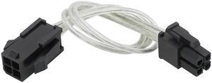 Computer PSU Extension Cable Kit, ATX / PCI-E / EPS  Power Cord GPU / CPU Transfer Adapter, Sleeved Silver-Plated Line