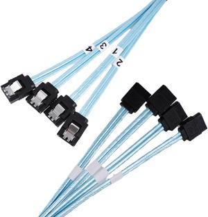 SATA 3.0 Data Line High Speed 6Gbps SAS Cable 4xSATA 7Pin Female To 4xSATA 7Pin Female Cable High Quality For Server