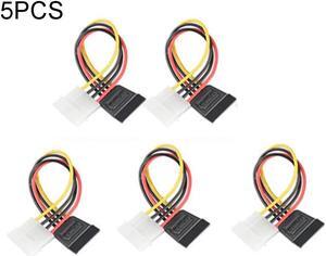 4 Pin IDE to SATA 15 Pin HDD Power Adapter Cable Hard Drive Adapter Male to Female Molex SATA Power Cable(16CM)
(5pcs)