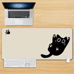 Kawaii Anime Cat Mouse Pad Xxl Desk Mat Mousepad Large Gaming Mouse Pad Computer Non-Slip Base Desk Mat for Office&Home 80X30CM