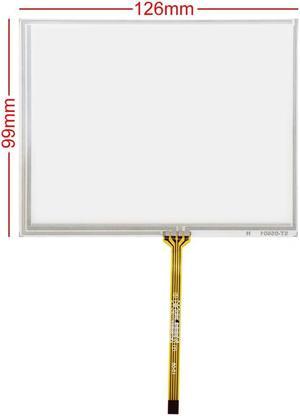 For 5.6inch AT056TN04 V.6 TM056KDH01 02 4-wire plug-in type 126*99 Digitizer Resistive Touch Screen Panel Glass Sensor