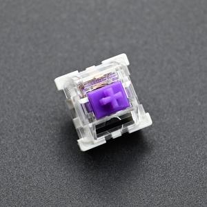 Switch Mechanical Keyboard Switch 3Pin Clicky Linear Tactile Silent Switches RGB LED SMD Gaming Compatible With MX Switch(110PCS)(Purple Switch)