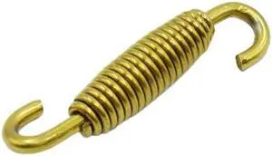 1 Piece Motorcycle Refitted Exhaust Pipe Tension Spring 304 Stainless Steel Thickened(Gold)