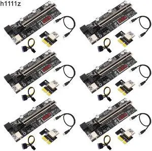 VER 12X/010 Riser PCI Express X16 Temperature 6Pin Power Cabo Riser USB Cable PCIE Riser For Video Card GPU Bitcoin Miner Mining VER 12X/010 Riser PCI Express X16 Temperature 6Pin Power Cabo Riser USB Cable PCIE Riser For Video Card GPU Bitcoin Miner Mining